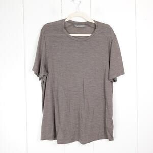 Icebreaker Shirt Men SZ XL Wool Blend Short Sleeve Tee Cool Lite Breathable Read